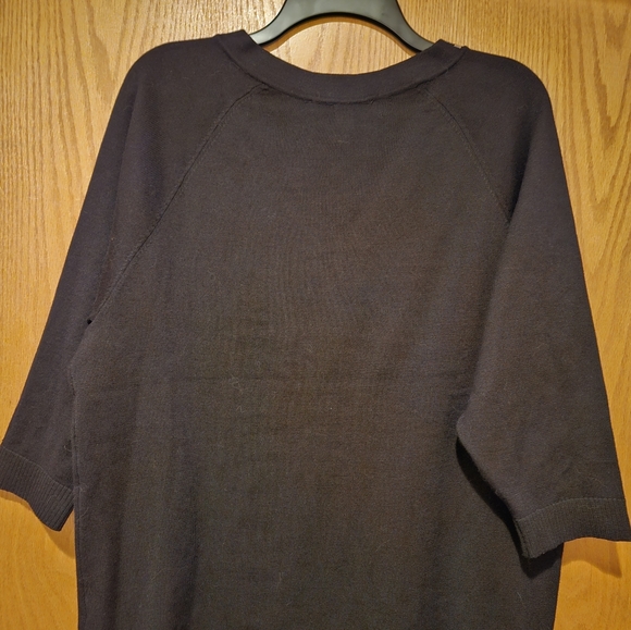 Zac and Rachel studded black V neck sweater - Picture 2 of 3